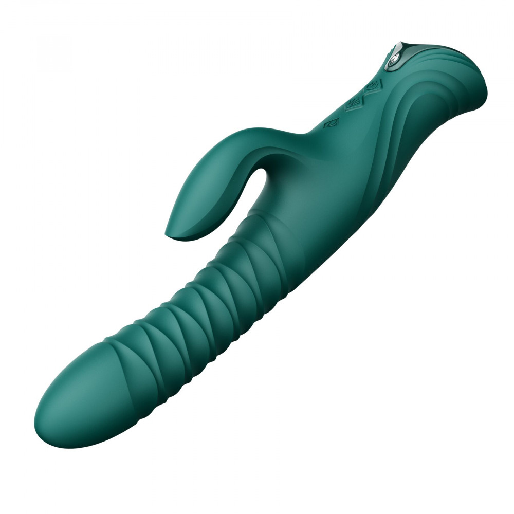 Классический вибратор - Пульсатор-кролик с вибрацией Zalo Mose 2 Turquoise Green 8