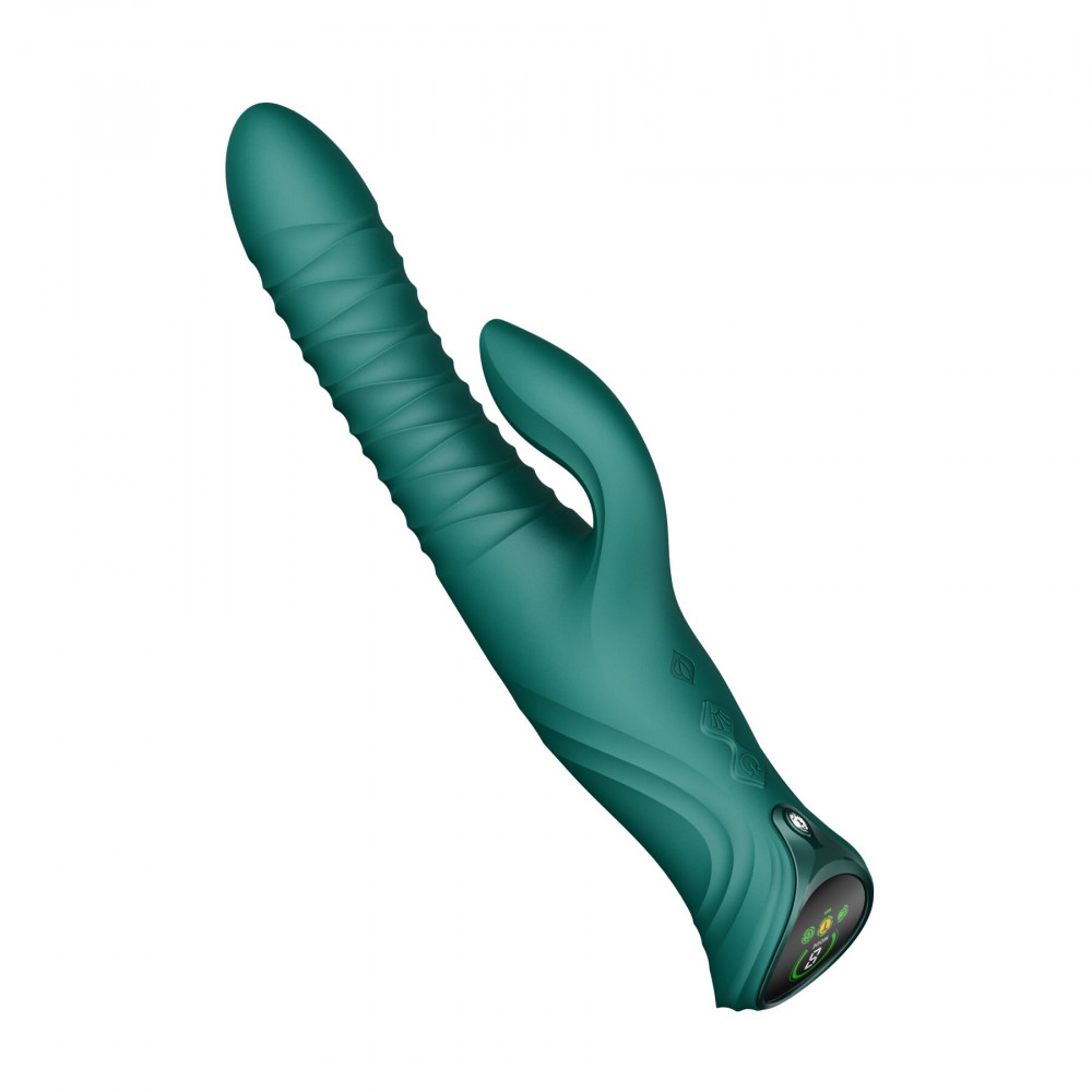 Классический вибратор - Пульсатор-кролик с вибрацией Zalo Mose 2 Turquoise Green 10