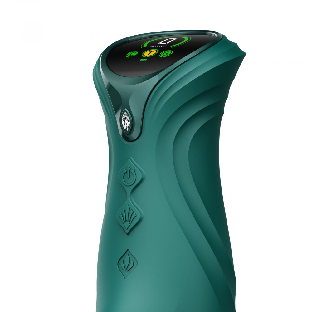 Классический вибратор - Пульсатор-кролик с вибрацией Zalo Mose 2 Turquoise Green 12