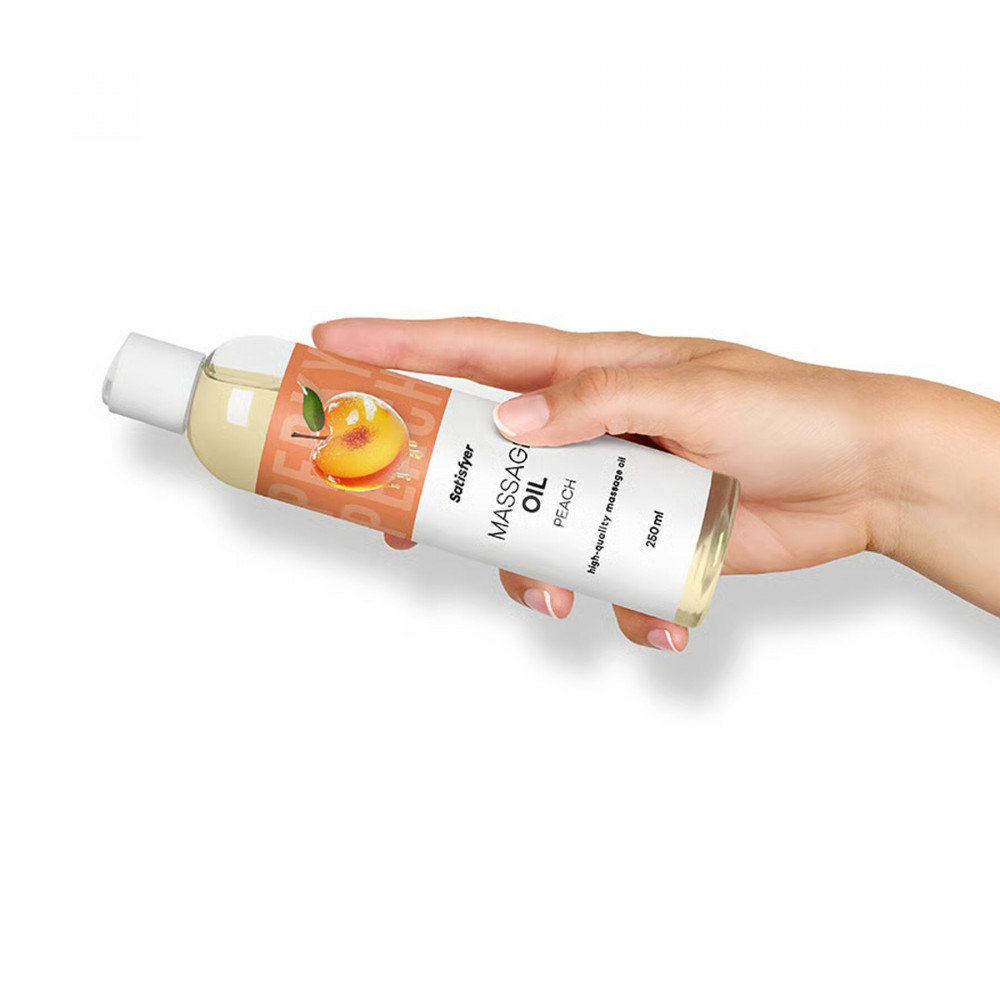  - Распродажа!!! Массажное масло Satisfyer Massage Oil Peach 250 мл (срок 30.04.2027) 5