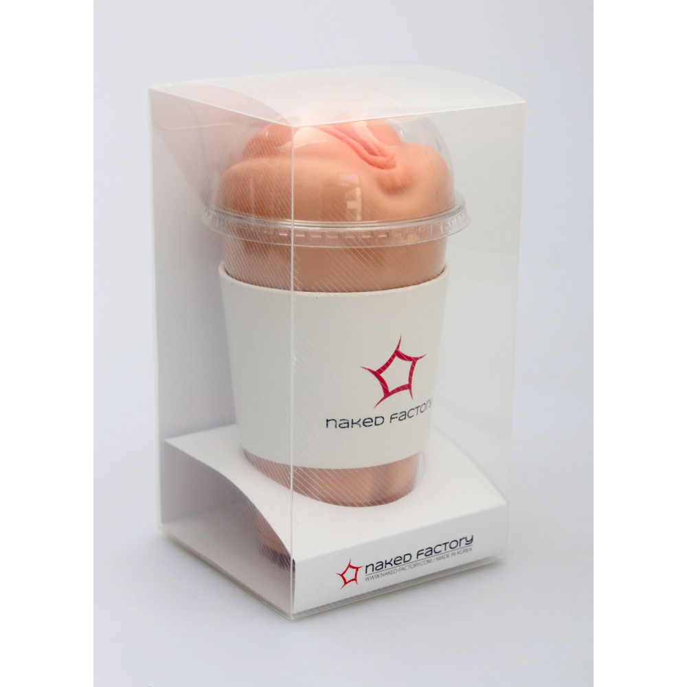 Мастурбатори без вібрації - Мастурбатор-вагіна Naked Factory Cup Sleeve V–2, наскрізний 1