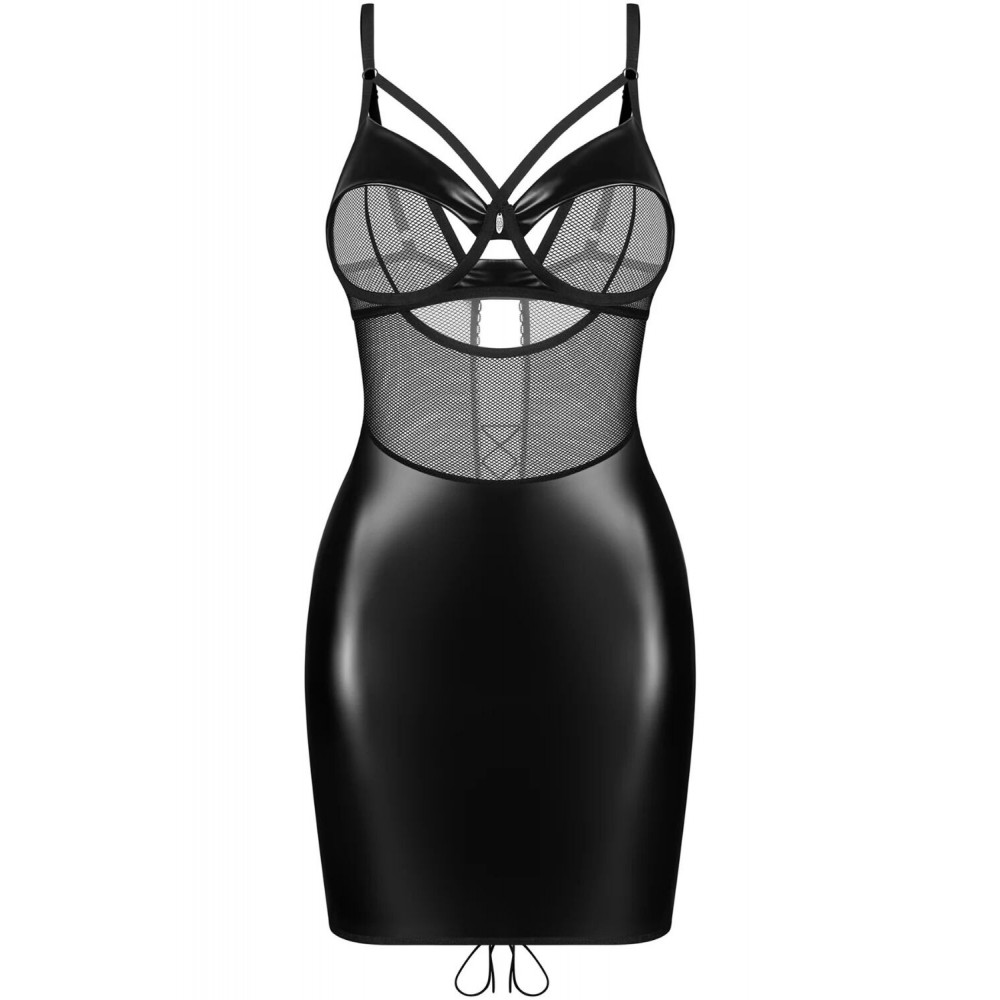 Сексуальные платья - Сорочка Obsessive Dominna chemise & thong S/M 2