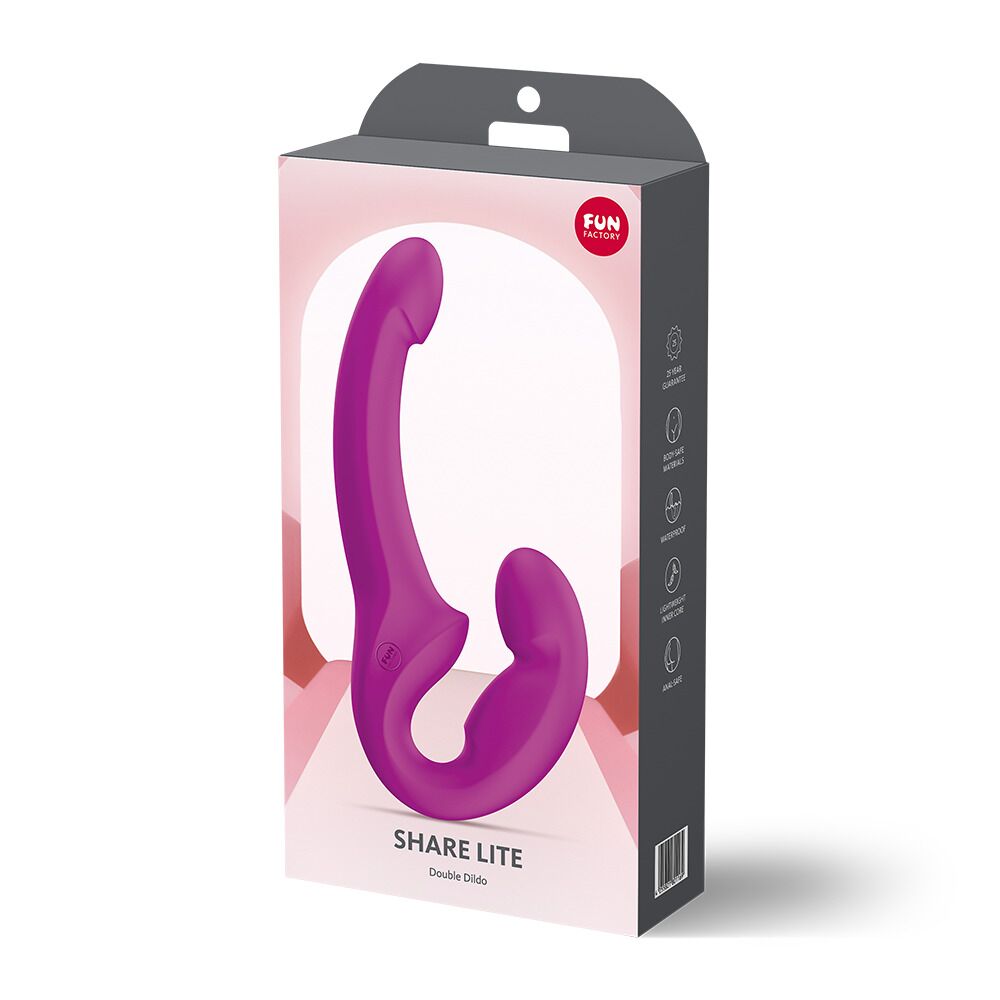 Страпони - Безремінний страпон Fun Factory SHARE LITE Blackberry, регульований, полегшена модель 7