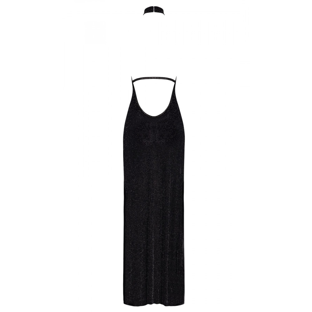  - Сукня Noir Handmade F372 Onyx Twin-slit Long dress XL 6