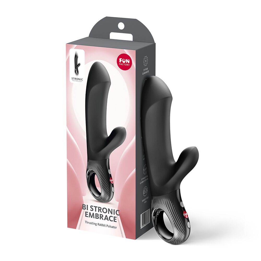 Класичний вібратор - Пульсатор Fun Factory Bi Stronic Embrace Black 8