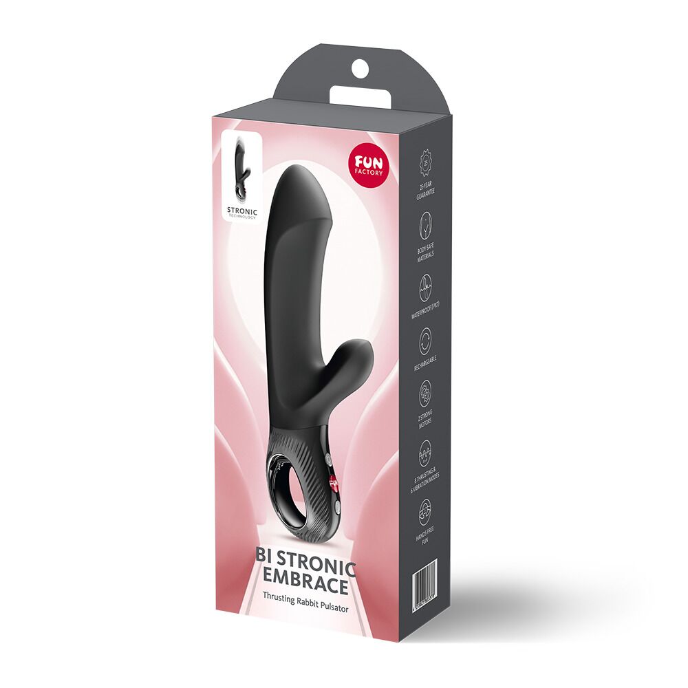 Класичний вібратор - Пульсатор Fun Factory Bi Stronic Embrace Black 9