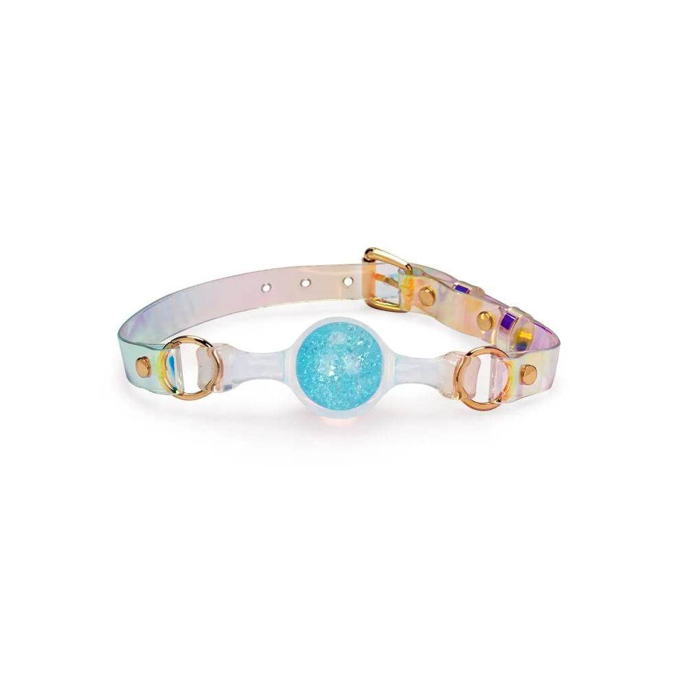 Повязки на глаза, кляпы, зажимы - Кляп Liebe Seele Crystal Ball Gag - Blue (Small Ball)