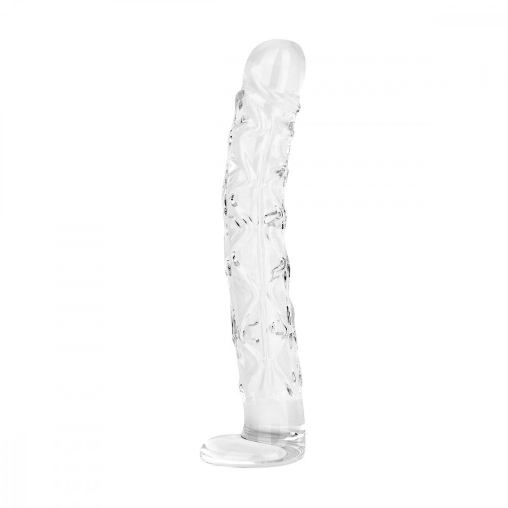 Фалоімітатор - Скляний фалоімітатор Gildo Textured Glass Dildo No. 36 1