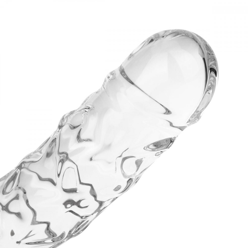 Фалоімітатор - Скляний фалоімітатор Gildo Textured Glass Dildo No. 36 7