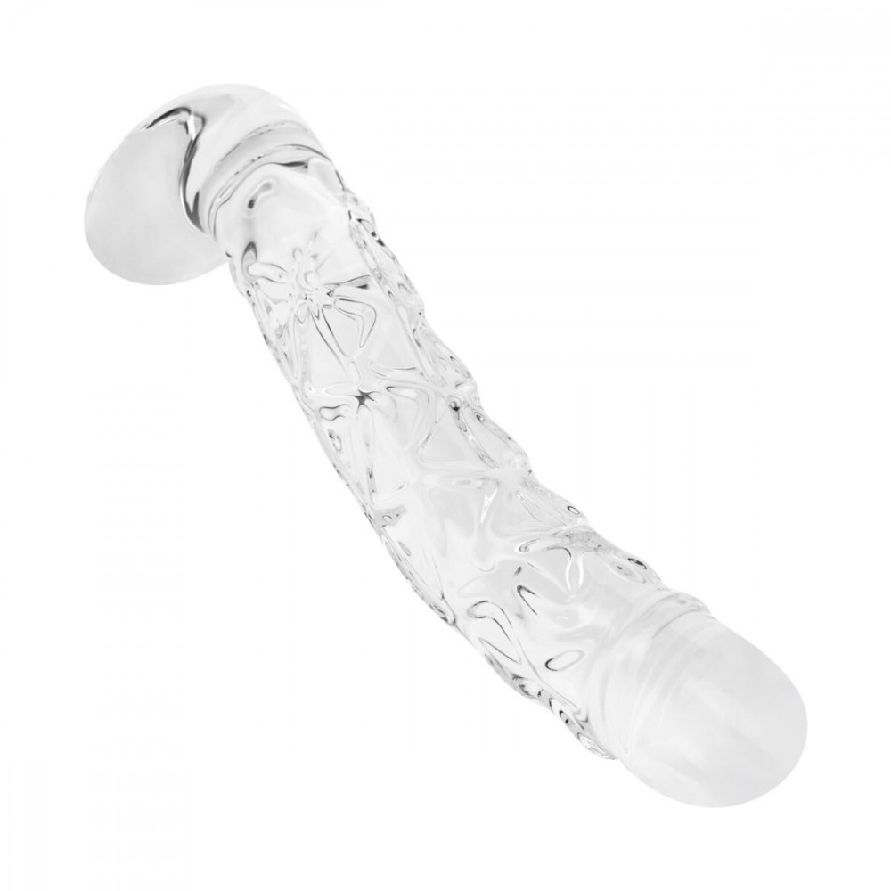 Фалоімітатор - Скляний фалоімітатор Gildo Textured Glass Dildo No. 36 6