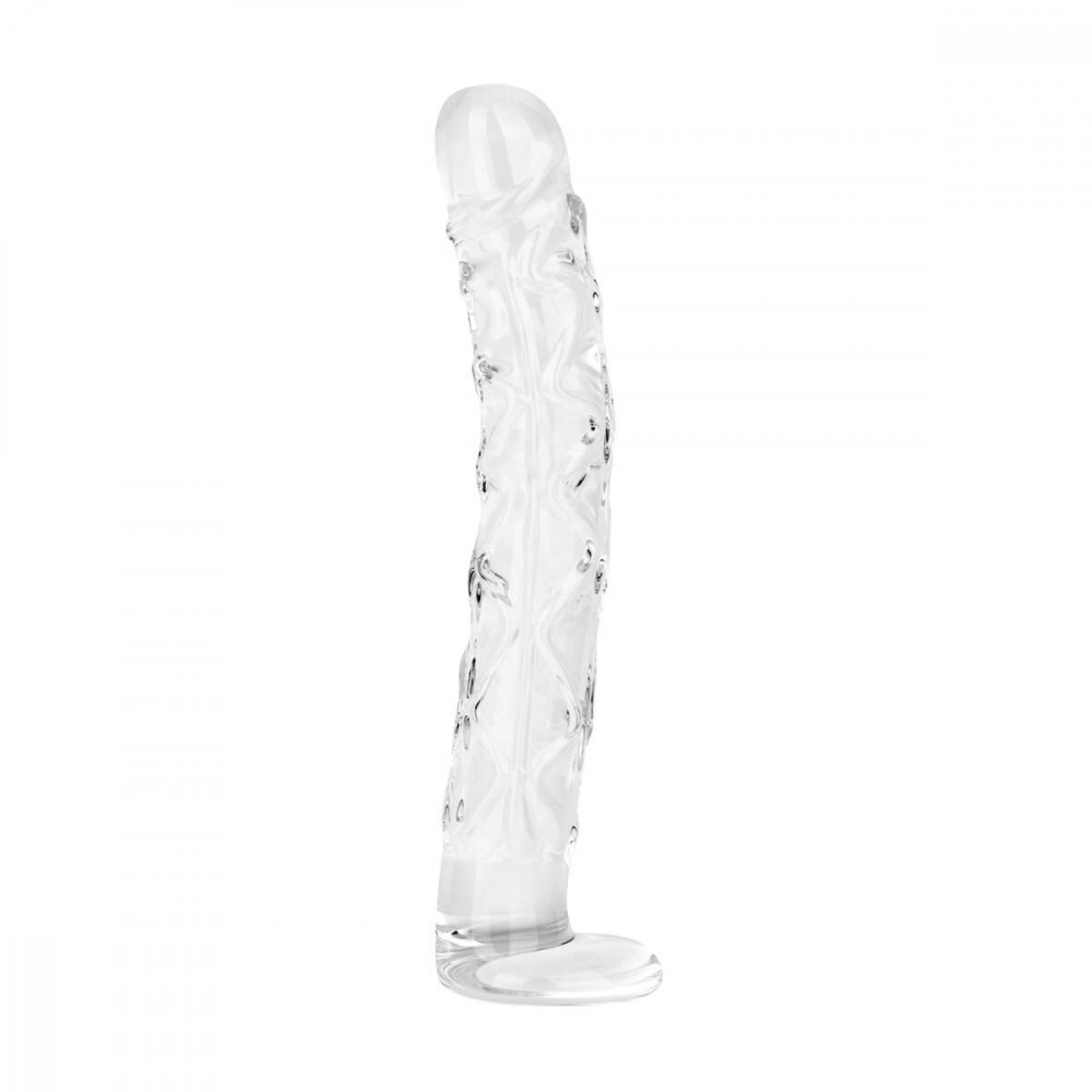 Фалоімітатор - Скляний фалоімітатор Gildo Textured Glass Dildo No. 36 2