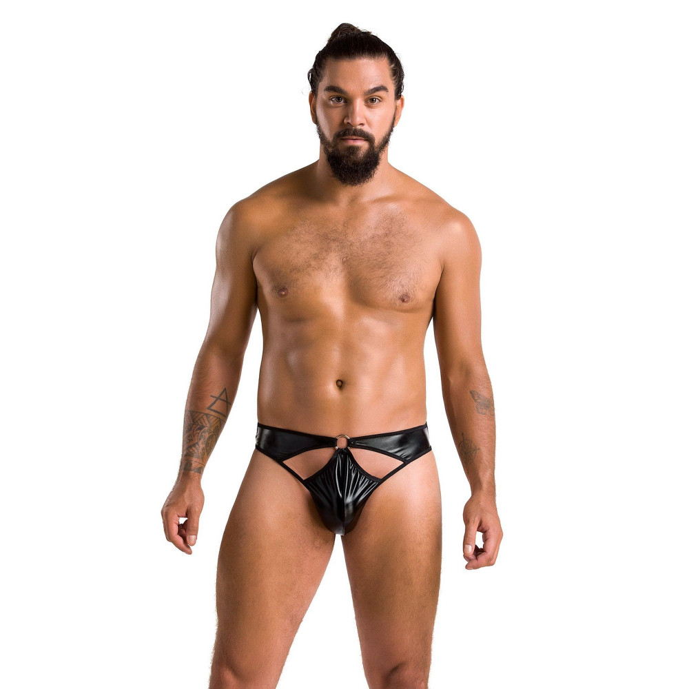 Эротическое белье - Трусы мужские 033 THONG PAUL black L/XL - Passion