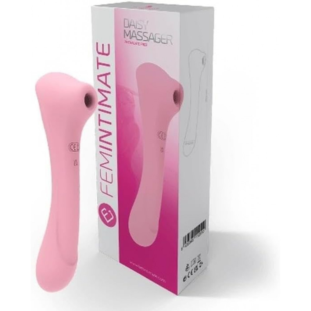 Разное - Вакуумный массажер для клитора Femintimate Daisy Massager розовый 4