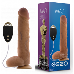 Вибратор на присоске EGZO Ciberskin DVR005 ( 24 см х 5 см )