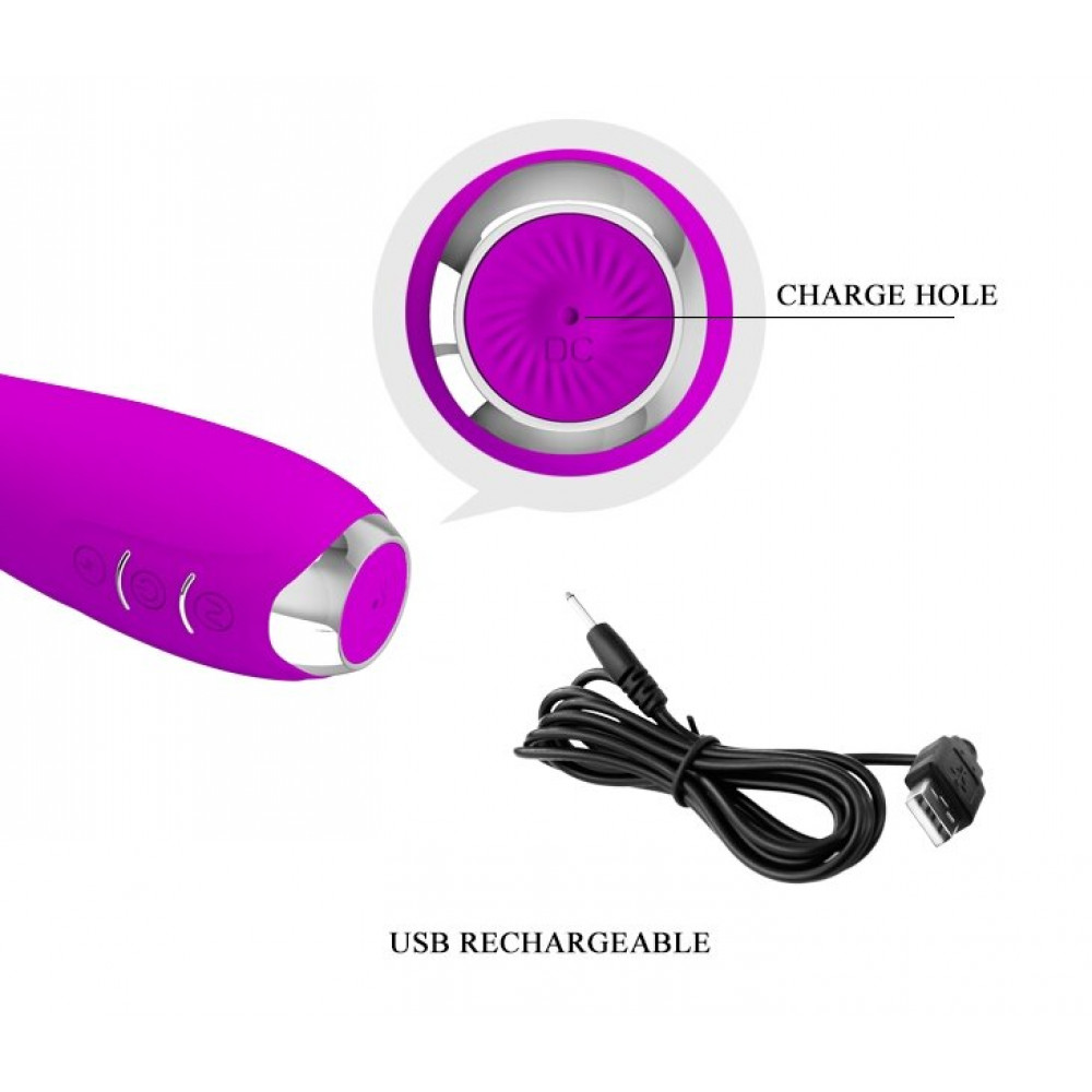 Різне - Вібратор Pretty Love-HECTOR G-SPOT VIBRATOR з електростимуляцією, BI - 014765 8
