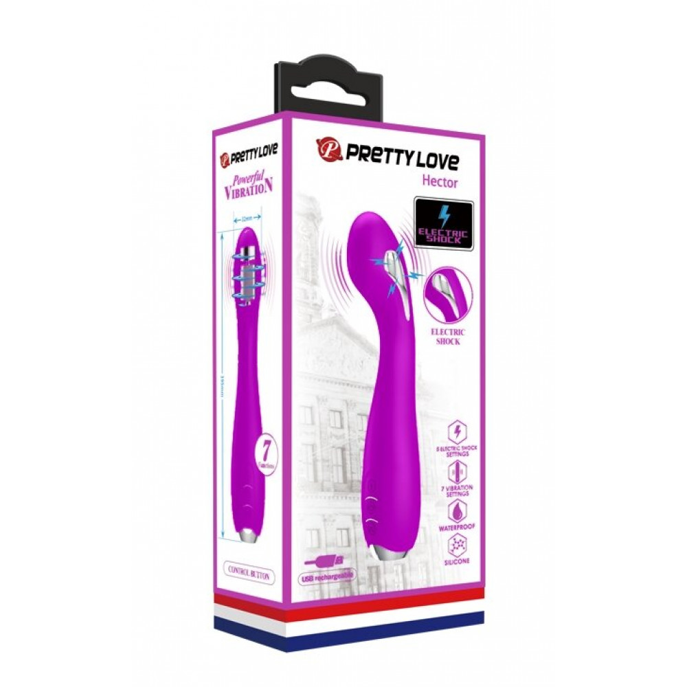 Різне - Вібратор Pretty Love-HECTOR G-SPOT VIBRATOR з електростимуляцією, BI - 014765 9