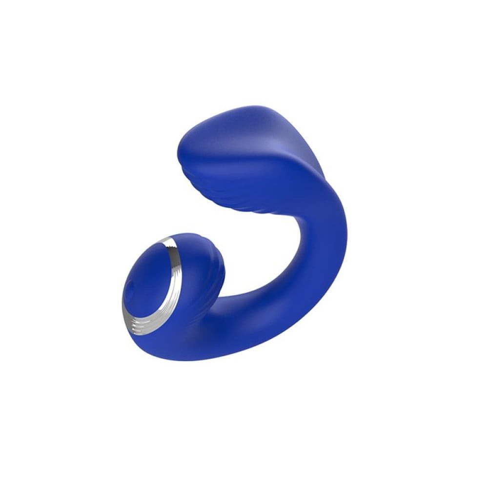 Разное - Вибратор для пар с дистанционным пультом Chisa Lust Ripple Meteor, синий 4