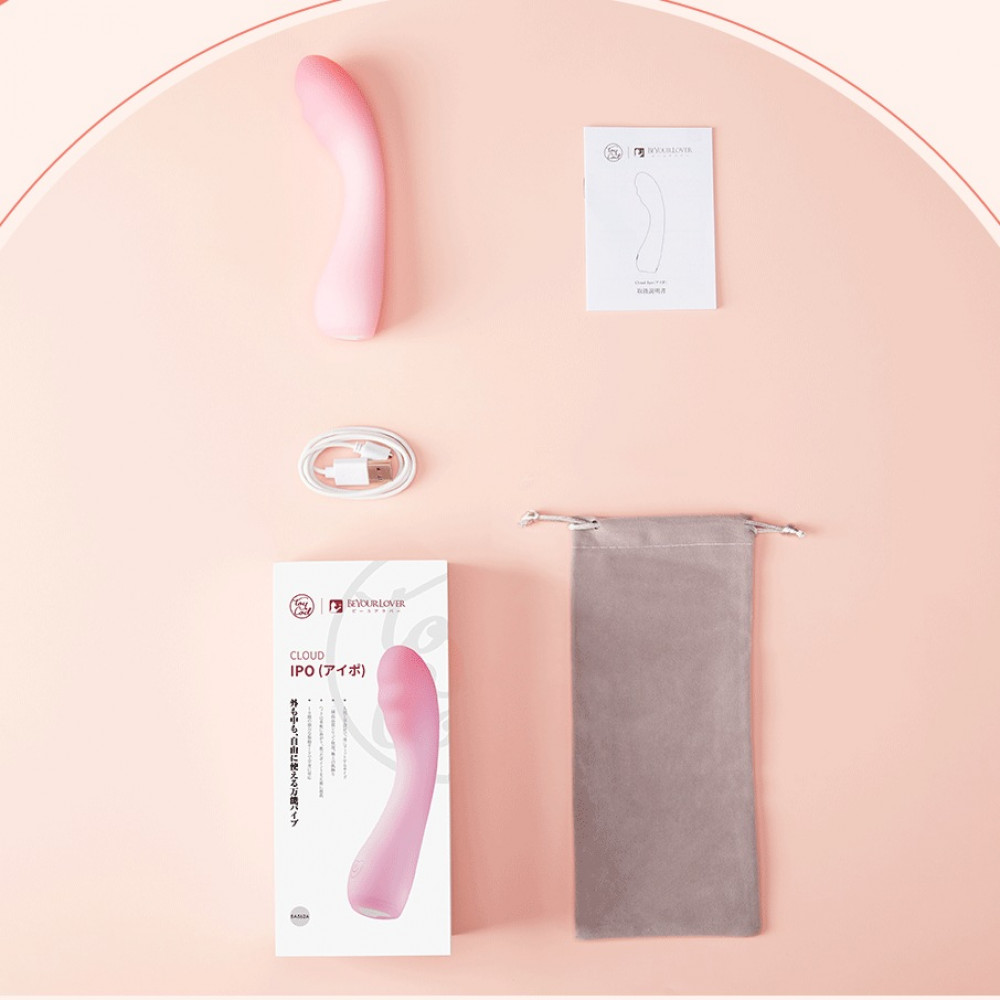 Стимулятор точки G - Вибратор для точки G BeYourLover Cloud IPO, розовый, 15.3 х 3.6 см 5
