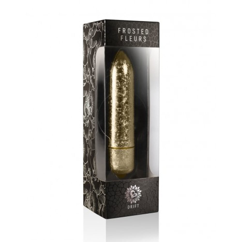 Різне - Вібро-куля Rocks-Off Frosted Fleurs Drift золота 1
