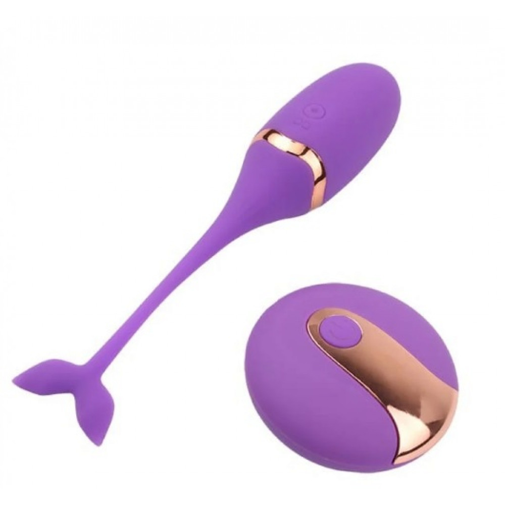 Вагинальные шарики - Виброяйцо M-mello с дистанционным пультом, фиолетовое