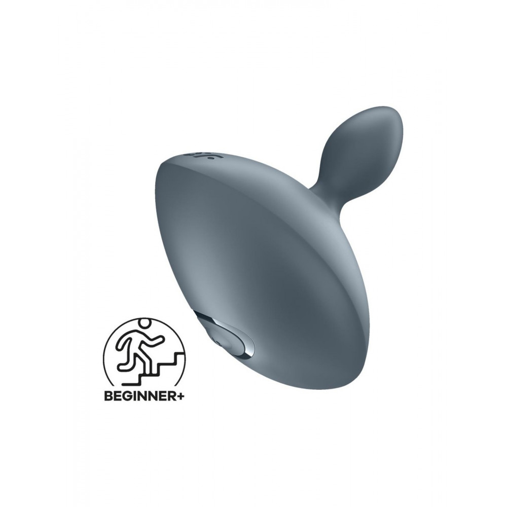 Разное - Вибрирующая анальная пробка Satisfyer Booty Absolute Beginners 4 серая 3
