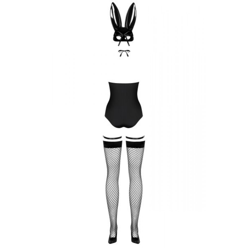 Эротическое белье - Костюм зайчика черный Obsessive Bunny costume L/XL 3