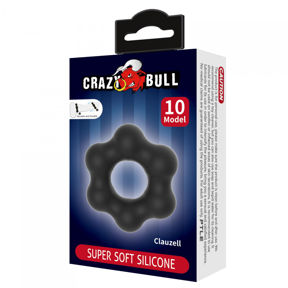 Різне - Ерекційне кільце Crazy Bull №10 - CLAUZELL Super Soft, BI-210352 6