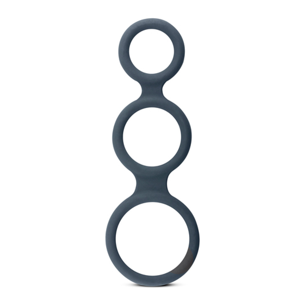 Эрекционное кольцо - Тройное силиконовое кольцо Boners для пениса Triple Ring