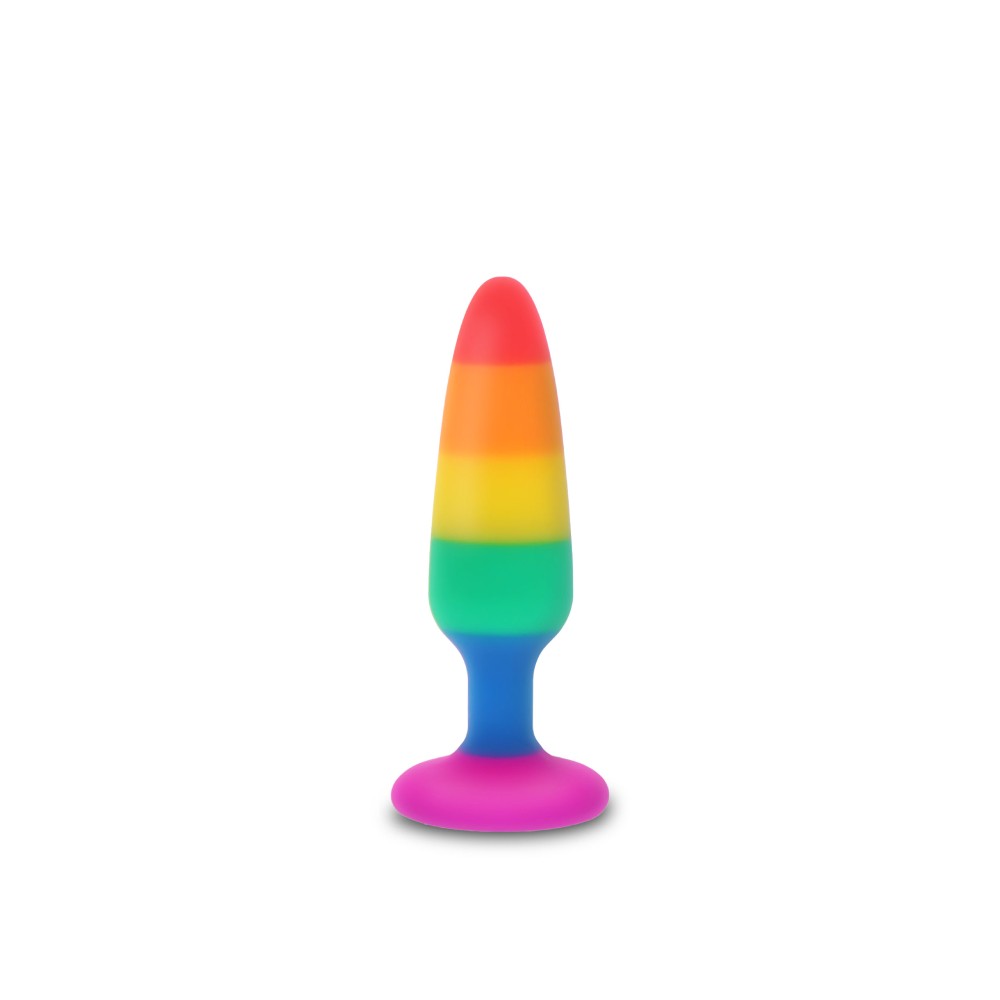 Секс игрушки - Анальная пробка TOY JOY Twink, M, разноцветная, 11 х 3 см