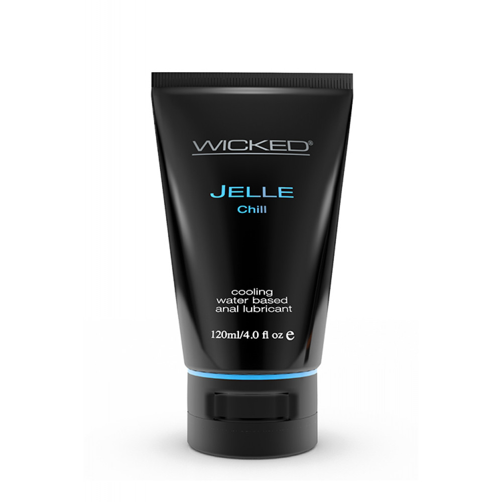 Лубриканты - Анальный лубрикант с эффектом охлаждения WICKED JELLE CHILL ANAL LUBRICANT 120ML