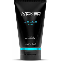 Анальный лубрикант с эффектом охлаждения WICKED JELLE CHILL на водной основе, 120 мл