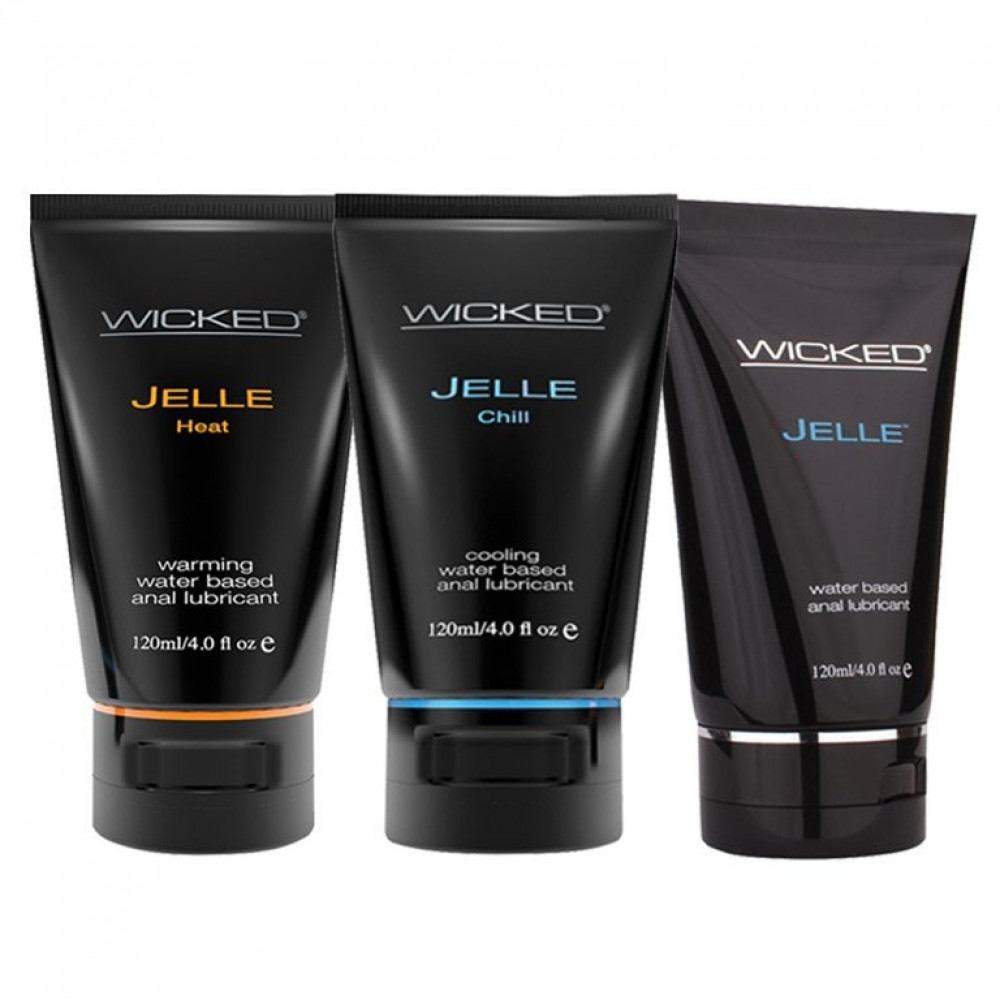 Разное - Анальный лубрикант с эффектом охлаждения WICKED JELLE CHILL на водной основе, 120 мл 4