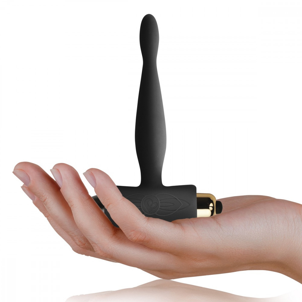 Секс игрушки - Анальный вибростимулятор Rocks-Off черный, 9.5 см х 2 см 4