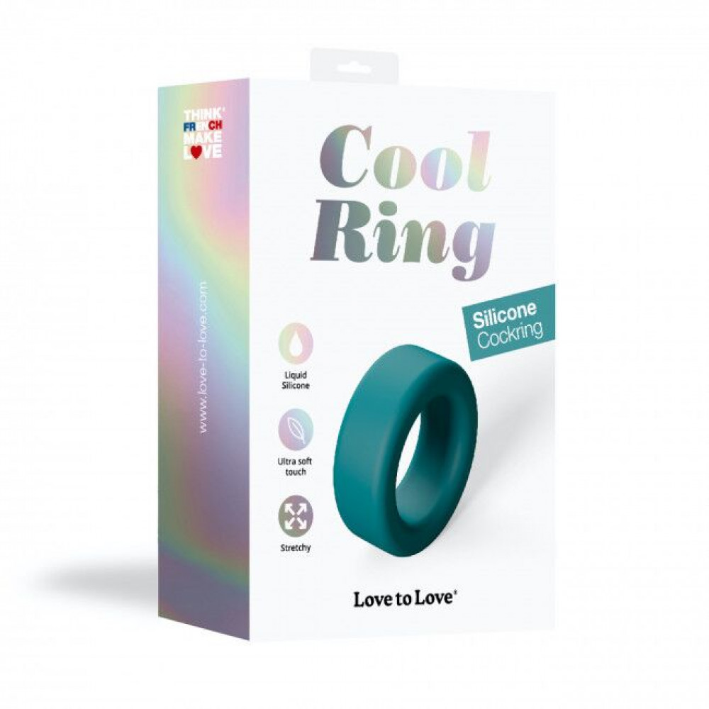 Эрекционное кольцо - Эрекционное кольцо широкое Love To Love COOL RING - TEAL ME 3