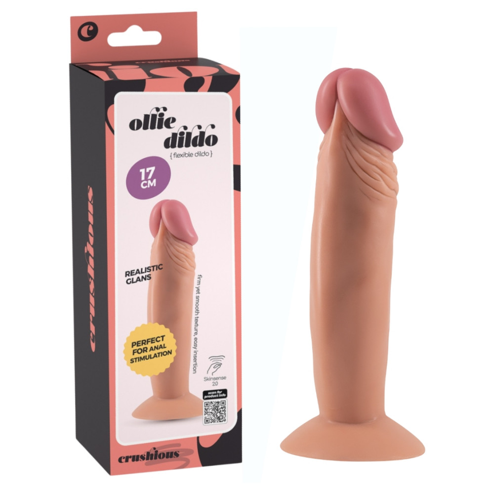 Фалоімітатор - Фалоімітатор реалістичний CRUSHIOUS Ollie на присосці, 17 х 3,7 см