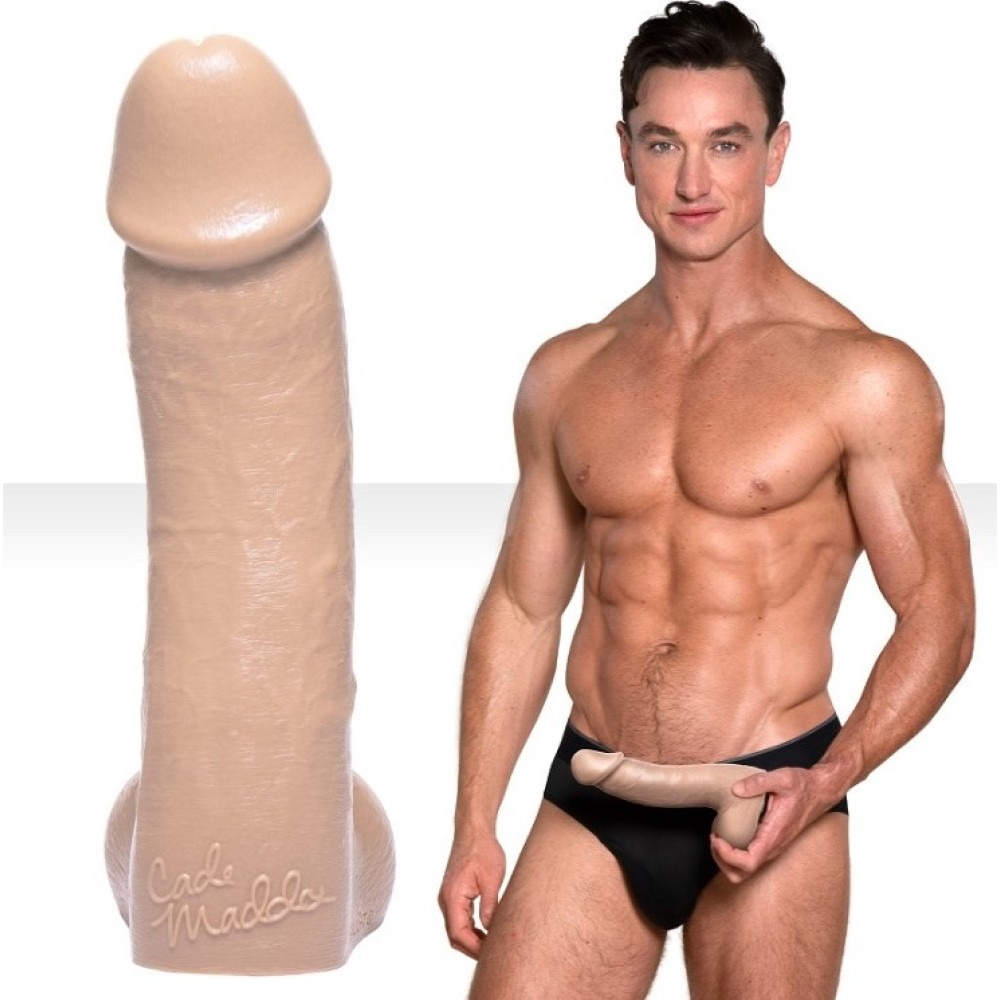 Секс игрушки - Фаллоимитатор реалистичный Fleshjack Boys Cade Maddox Silicone Dildo (RP), телесный, 22.8 х 5.5 см