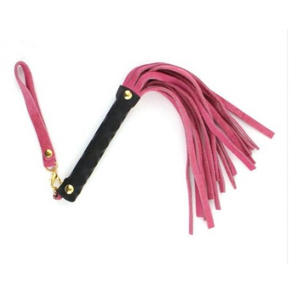 БДСМ игрушки - Флоггер DS Fetish Leather flogger S pink