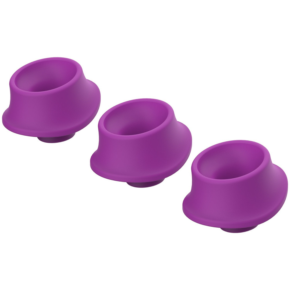 Вибраторы Womanizer - Комплект сменных насадок Womanizer L - фиолетовый (3шт)