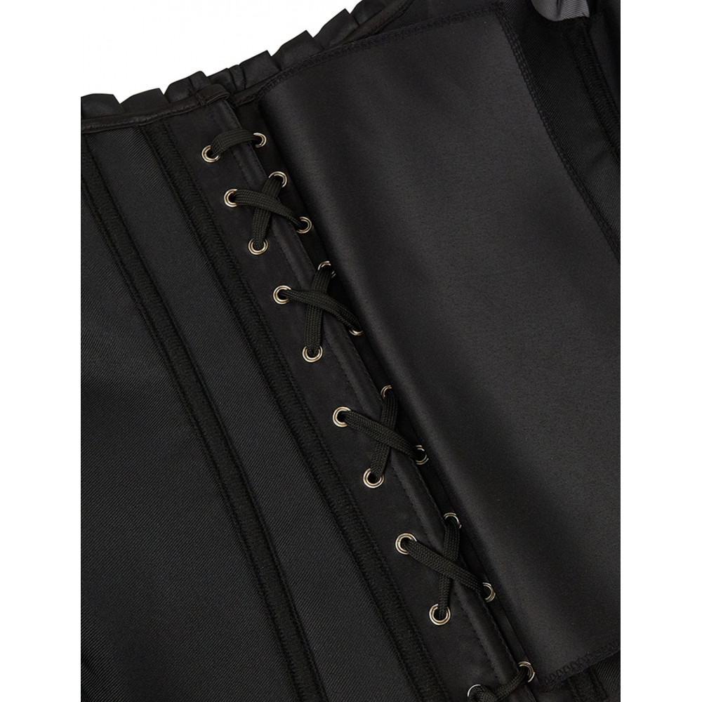 Різне - Корсет із рукавами Star Night 12 Plastic Bones на зав'язках стрічках, чорний, XS 10