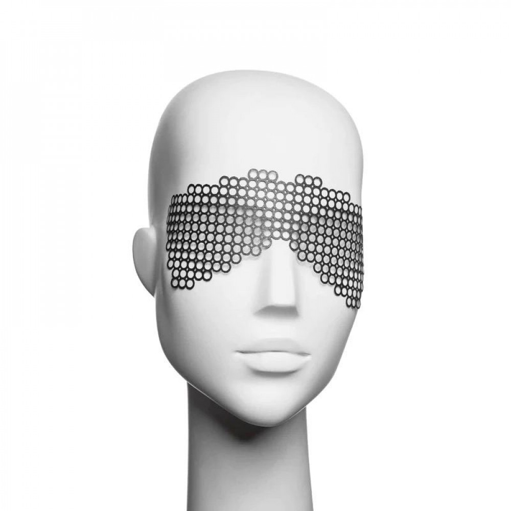 Різне - Маска самоклеюча вінілова Bijoux Indiscrets чорна 3