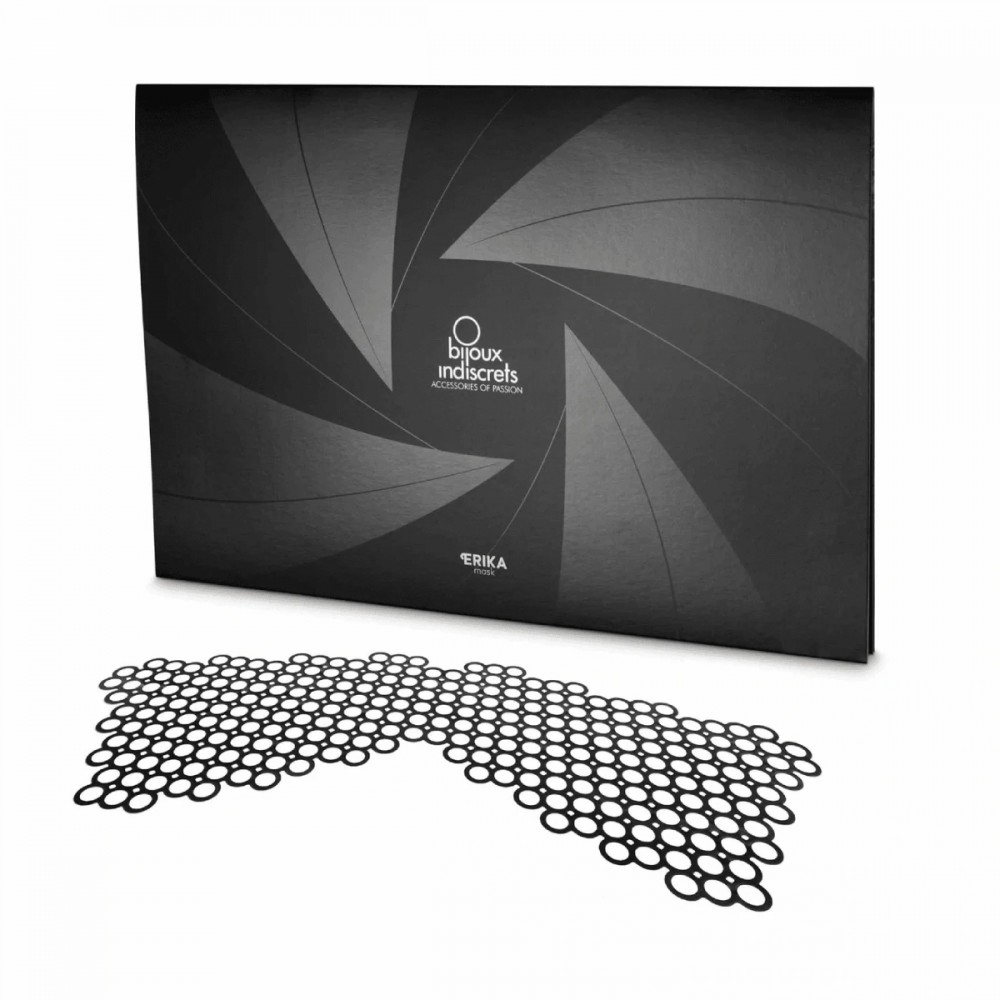 Різне - Маска самоклеюча вінілова Bijoux Indiscrets чорна 5