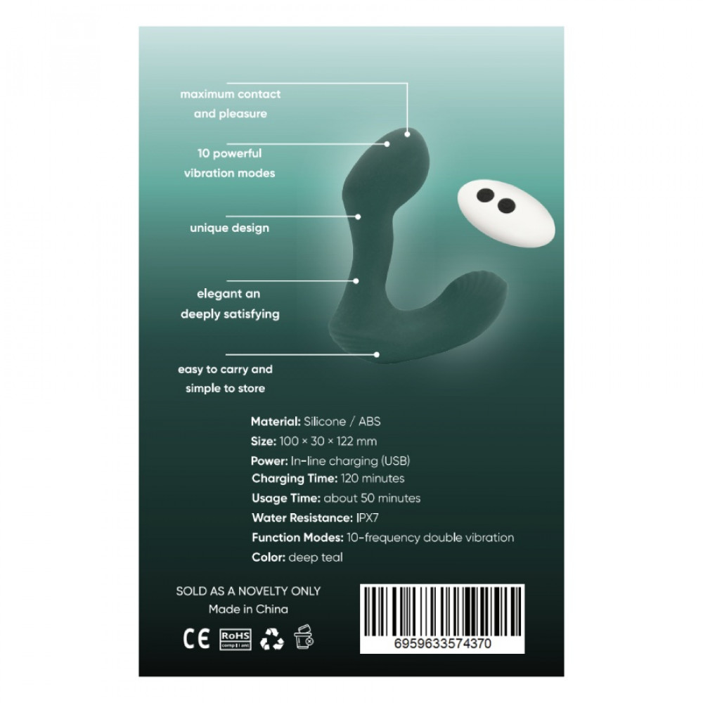 Массажеры простаты - Массажёр простаты Sweet Em, изумрудный 7