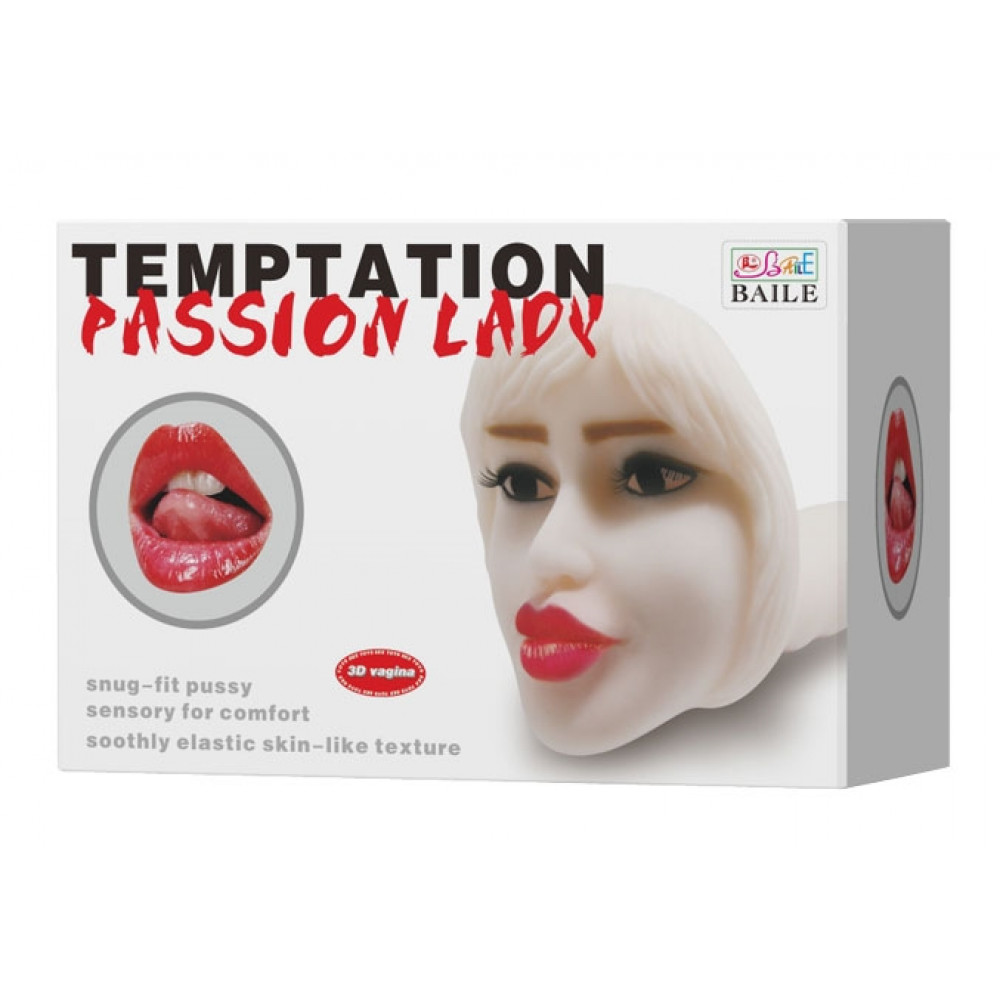 Мастурбаторы вагины - Мастурбатор ротик с вибростимуляцией BAILE - TEMPTATION PASSION LADY Vibration, BM-009183 1