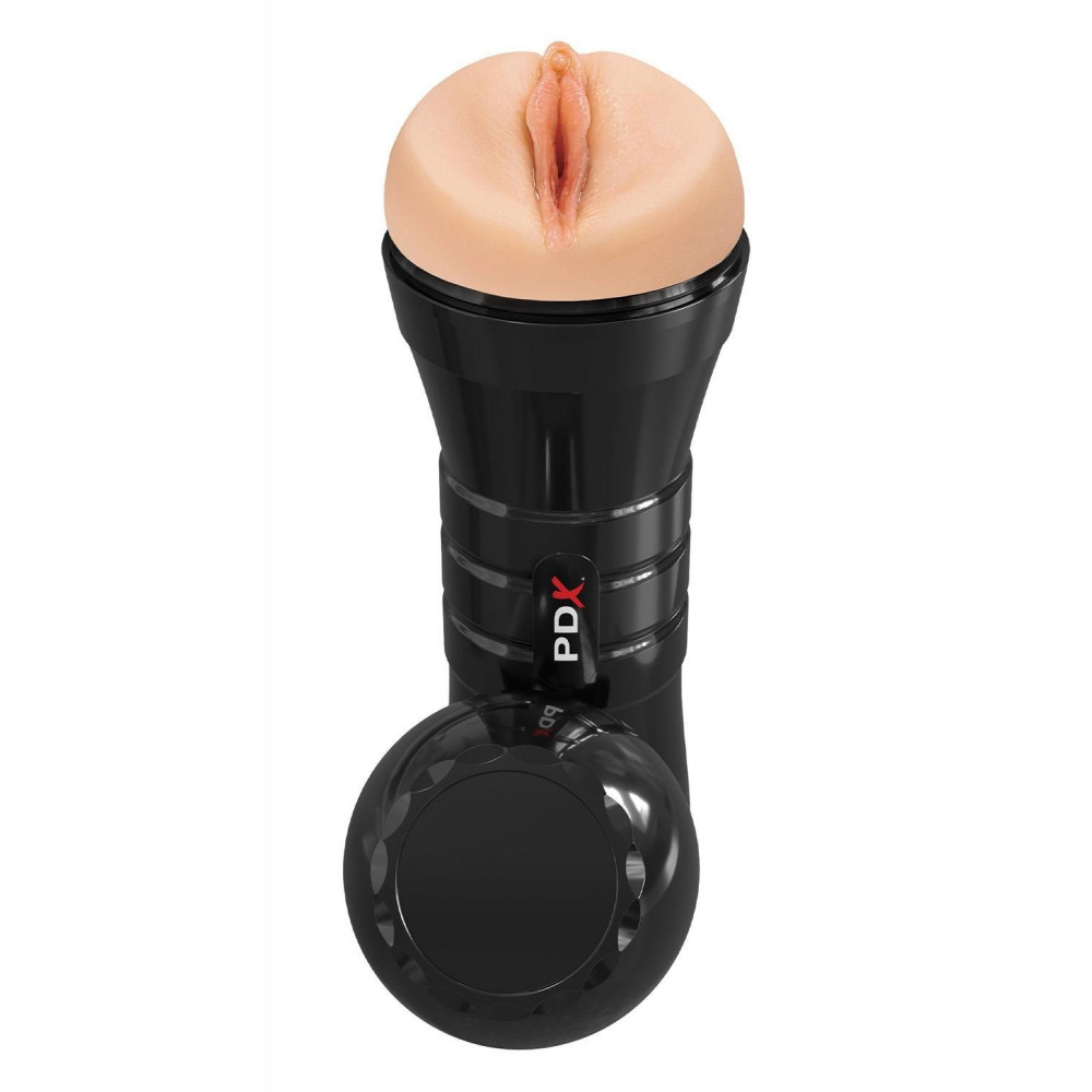 Мастурбаторы без вибрации - Мастурбатор вагина в колбе Pipedream PDX Extreme XXL самосмазывающийся, 26 см 3