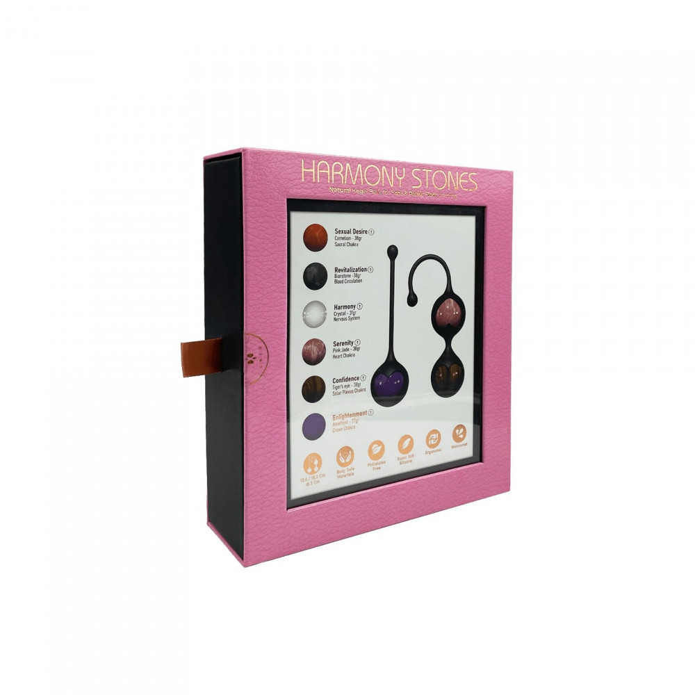 Разное - Набор шариков Кегеля Adrien Lastic Harmony Stones с натуральными камнями 16