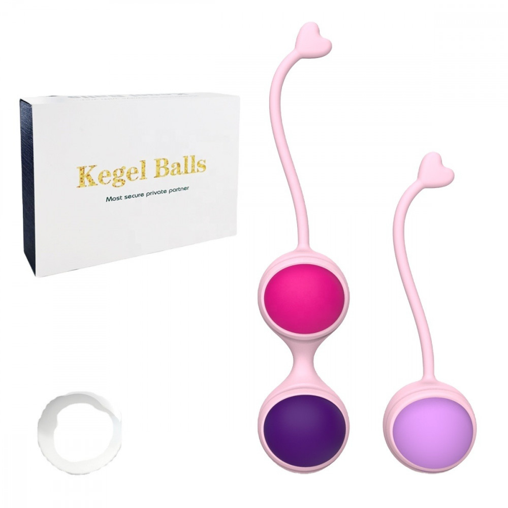 Вагинальные шарики и тренажеры - Набор вагинальных шариков Every Night Toys Lorinda розовый с разноцветными шариками 8