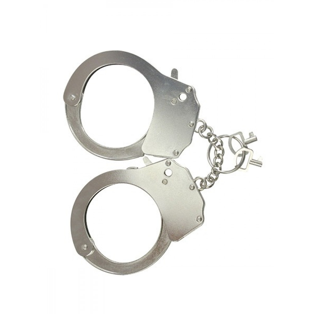 БДСМ игрушки - Наручники металлические Adrien Lastic Handcuffs