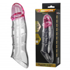 Насадка-презерватив PRETTY LOVE - Damell Penis Sleeve Clear Pink, BI-026278NM