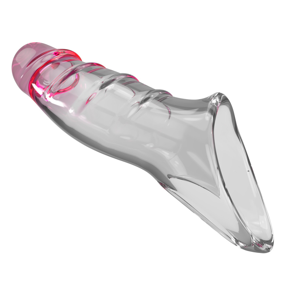  - Насадка-презерватив PRETTY LOVE - Damell Penis Sleeve Clear Pink, BI-026278NM 6