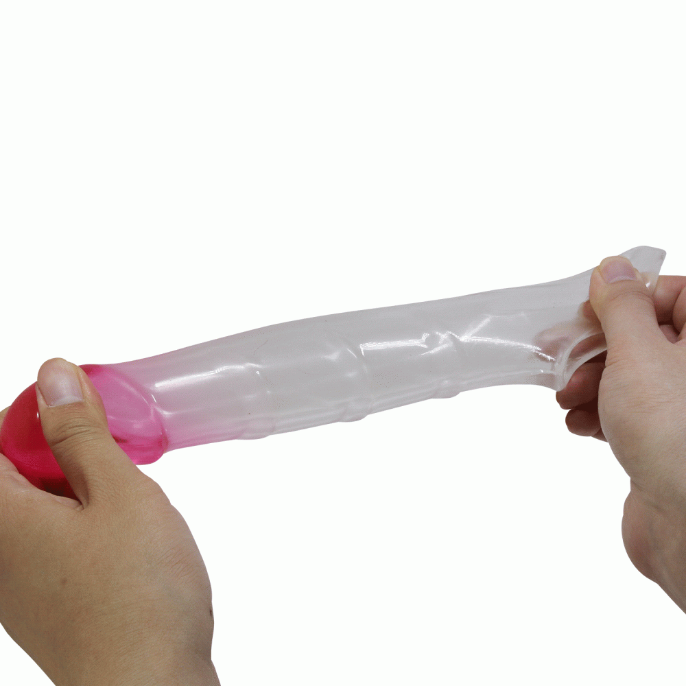  - Насадка-презерватив PRETTY LOVE - Damell Penis Sleeve Clear Pink, BI-026278NM 9